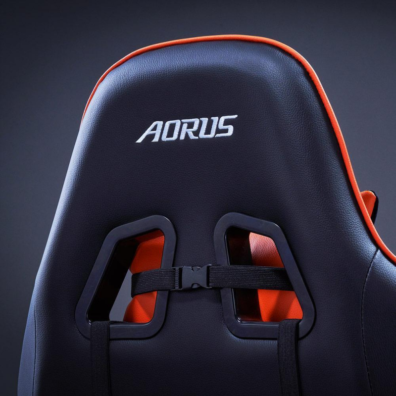 Геймърски стол Gigabyte Aorus AGC310, Черно и Оранжево, GA-CHAIR-AGC310