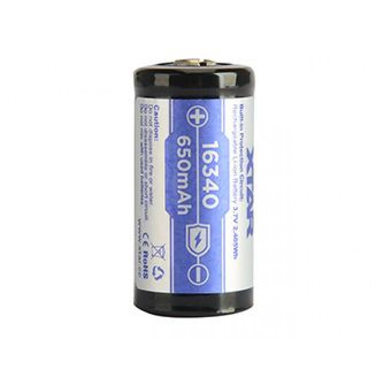 Акумулаторна батерия CR-123 LiIon  3,7V 16340 650mAh XTAR, XTAR-BR-CR123
