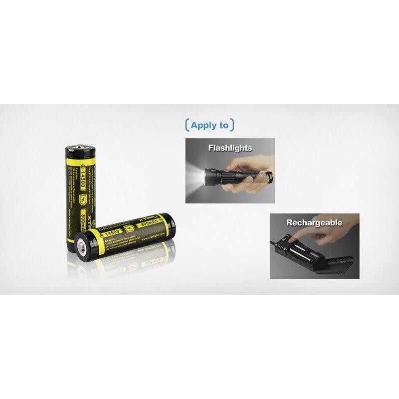 Акумулаторна батерия LiIon  AA R6  3,7V 800mAh  XTAR, XTAR-BR-AA-3.7V-LiIon