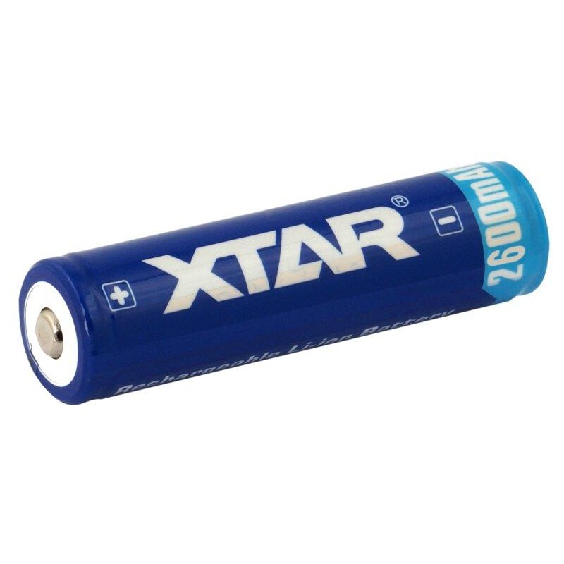 Акумулаторна батерия XTAR за фенери 18650 със защита , 2600mAh, Li-ion, XTAR-BL-CR18650-2600PCM