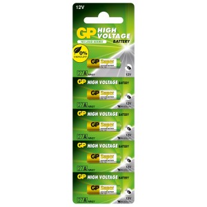 Алкална батерия GP 12 V /5бр./pack цена за 1 бр./ за аларми А27