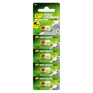Алкална батерия GP А10 9V за дистанционни /5бр./pack цена за 1 бр./