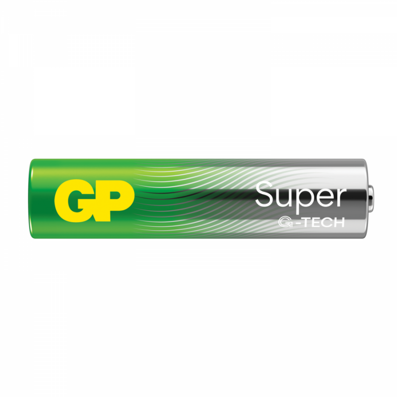 Алкална батерия GP SUPER LR03 AAA, 2 бр. в опаковка / shrink, 1.5V, GP24A, GP-BA-24A21-S2