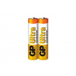 Алкална батерия GP ULTRA LR03, AAA, 2 бр. в опаковка / shrink, 1.5V, 24AU