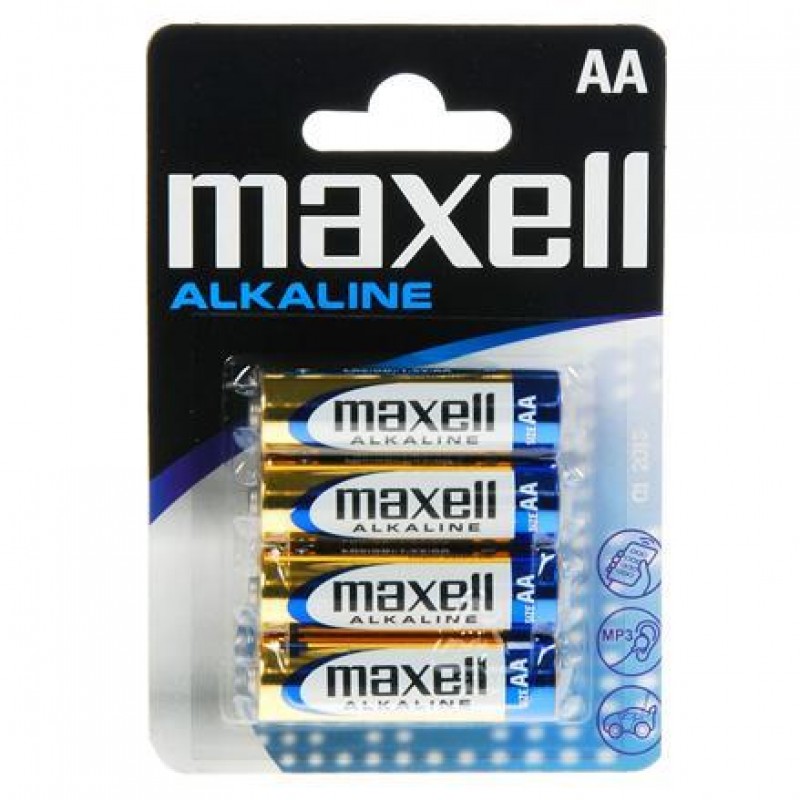 Алкална батерия MAXELL LR-6 /4 бр. в опаковка/ 1.5V, ML-BA-LR6