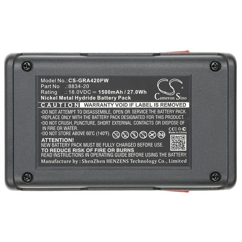 Батерия Cameron Sino,  за акумулаторен храсторез GARDENA 648844, EasyCut 42, SmallCut 300, 8834-20 18V 1500mAh Cameron Sino