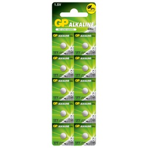Бутонна алкална батерия GP177 LR-626/ 10 бр./pack цена за 1 бр./ AG4 1.55V GP