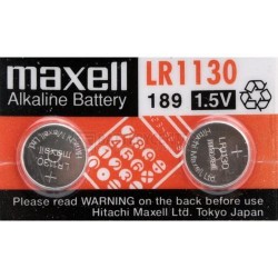 Бутонна алкална батерия LR-1130 AG10 1.55V 10 бр./pack  цена за 1 бр.  MAXELL