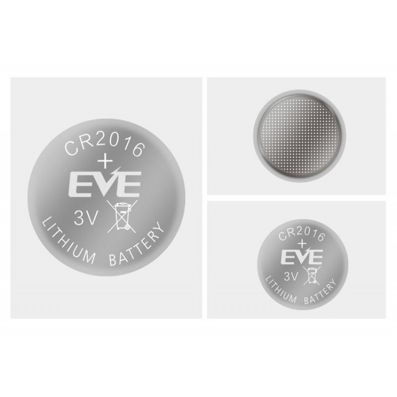 Бутонна батерия литиева CR 2016 1pc  bulk 3V  EVE BATTERY-EVE-CR2016-BULK