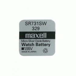Бутонна батерия сребърна MAXELL SR731 SW / 329/, 1.55V