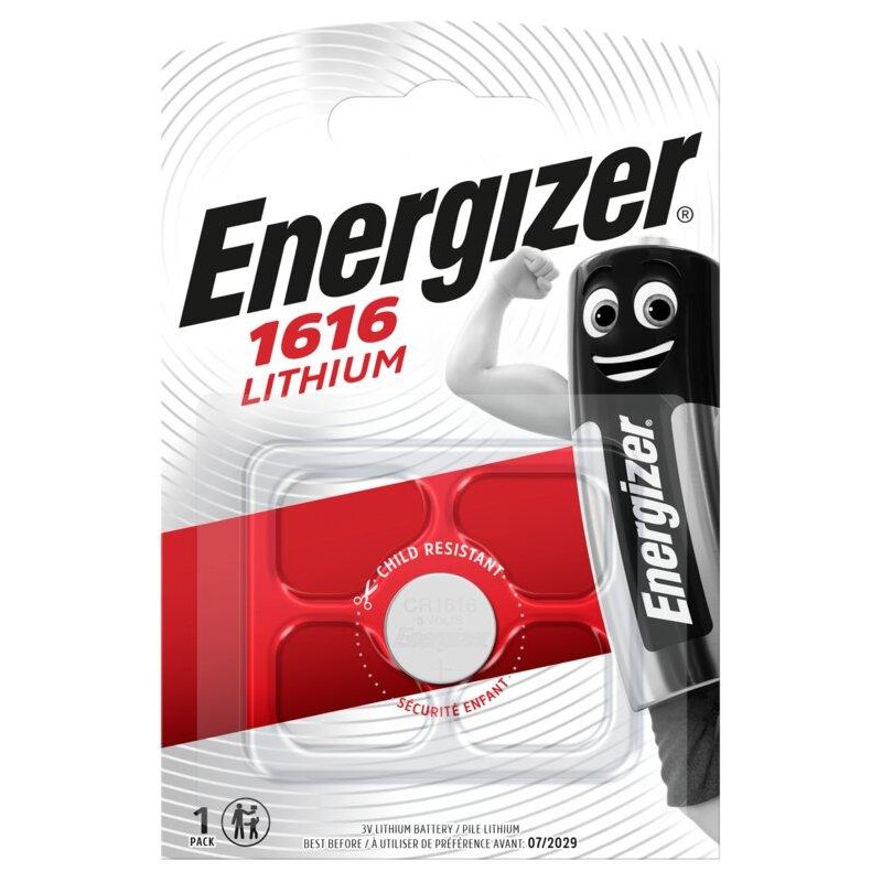 Бутонна литиева батерия ENERGIZER CR1616, 3V 1PK, ENERG-BL-CR1616