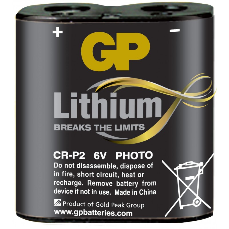 Фото литиева батерия GP CR-P2, 6V-GP-BL-CRP2-U1