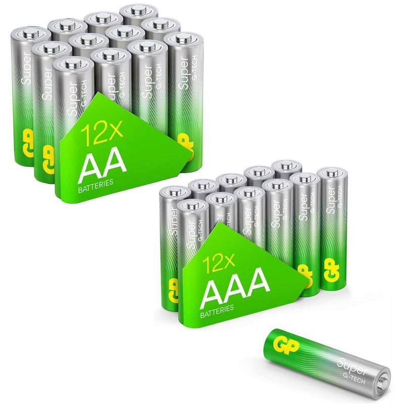 GP SUMMER PACK Алкални батерии  ULTRA AA x 12 бр. + ULTRA AAA x 12 бр. + Fan/ Вентилатор/  GP BATTERIES