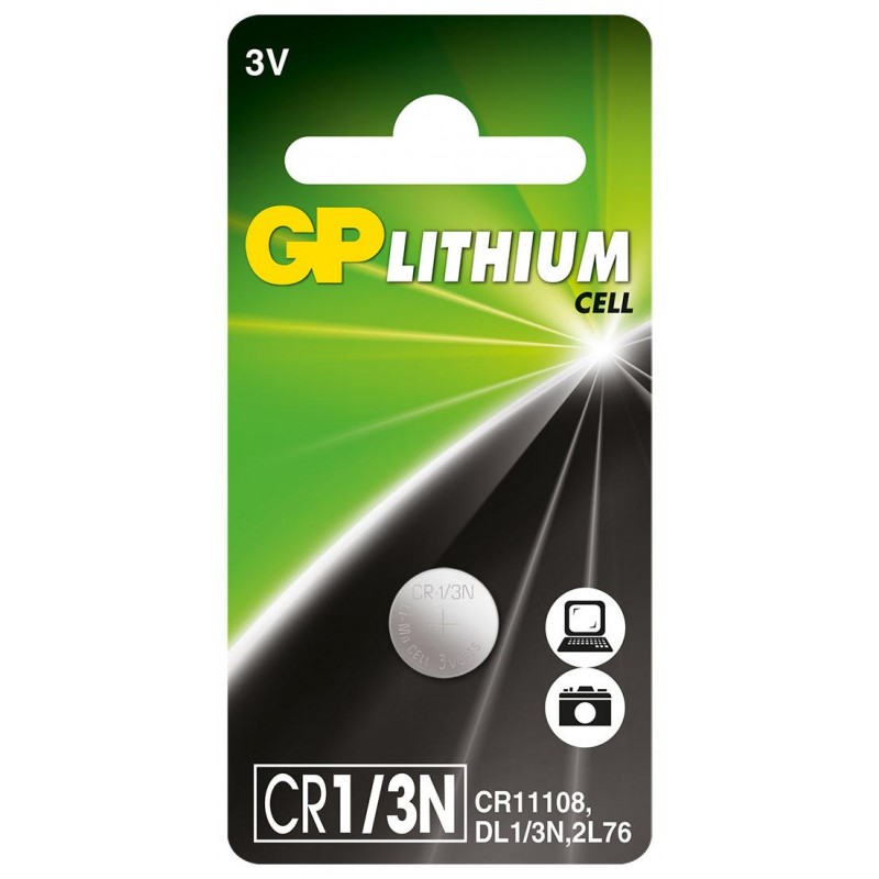 Литиева батерия GP CR-1/3N 3V за глюкомери и фото DL1/3N-GP-BL-CR1-3N-7U1