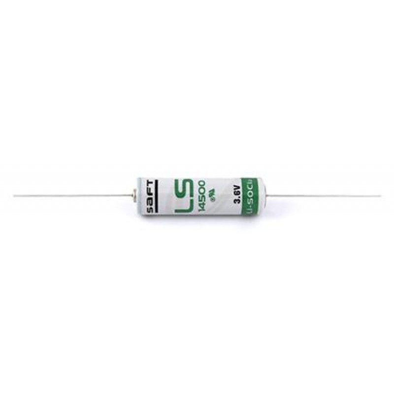 Литиево тионил батерия SAFT  3,6V AA R6 2,6Ah LS14500 -с удълж. жички, SAFT-BL-LS14500-AX