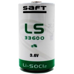 Литиево тионил хлоридна батерия SAFT LSH20, LS33600 3,6V R20 17Ah STD /с пъпка/