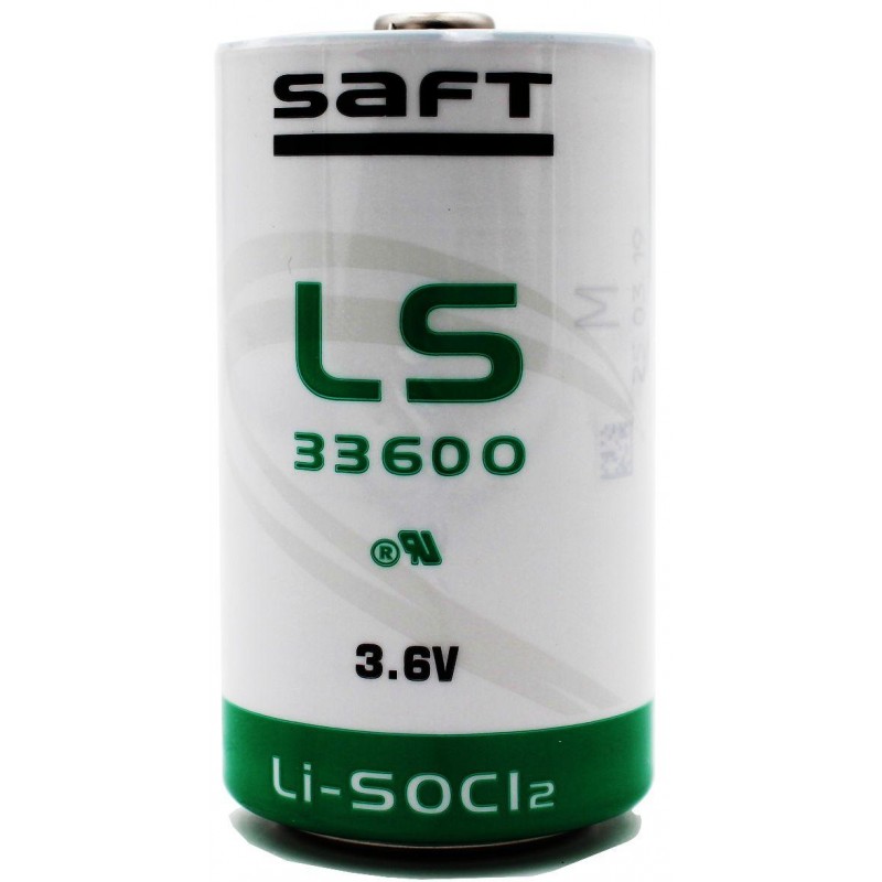 Литиево тионил хлоридна батерия SAFT LSH20, LS33600 3,6V R20 17Ah STD /с пъпка/