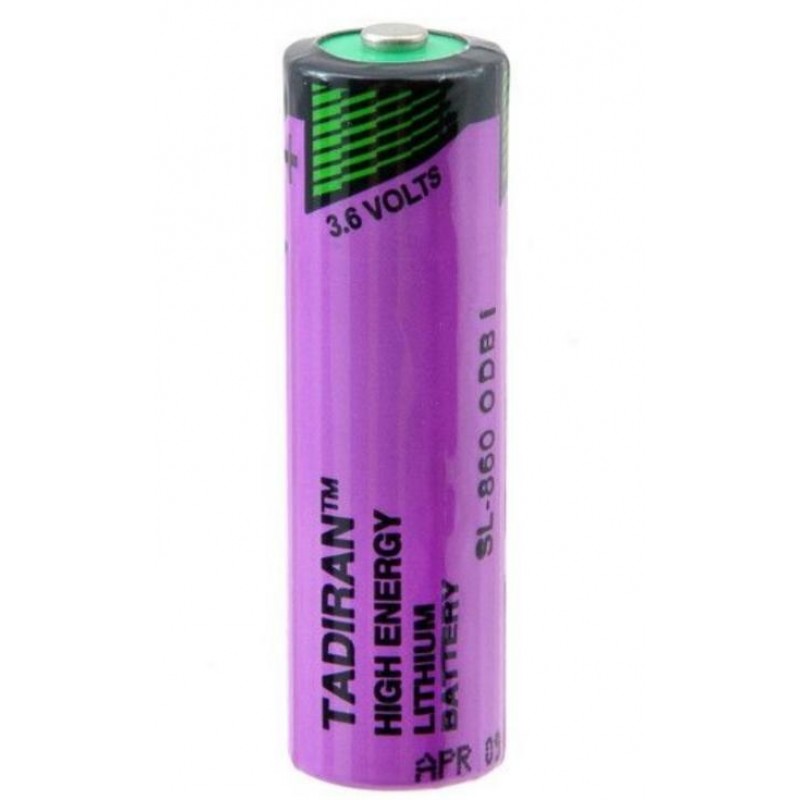 Литиево тионилхлоридна батерия  3,6V AA R6 2,4Ah SL860/S /STD /с пъпка/ TADIRAN, TAD-BL-SL860