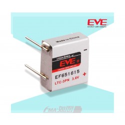 Литиево тионилхлоридна  батерия LTC-3PN  EP651615 industrial 3,6V  400mAh EVE BATTERY