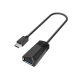 Адаптер HAMA USB-C мъжко - USB 3.2 Gen 1 A женско, 5Gbit/s, 0.15 м., Черен-HAMA-200312