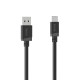HAMA Кабел  USB-C - USB-А мъжко, 1 м, 480Мbit/ 3А,черен