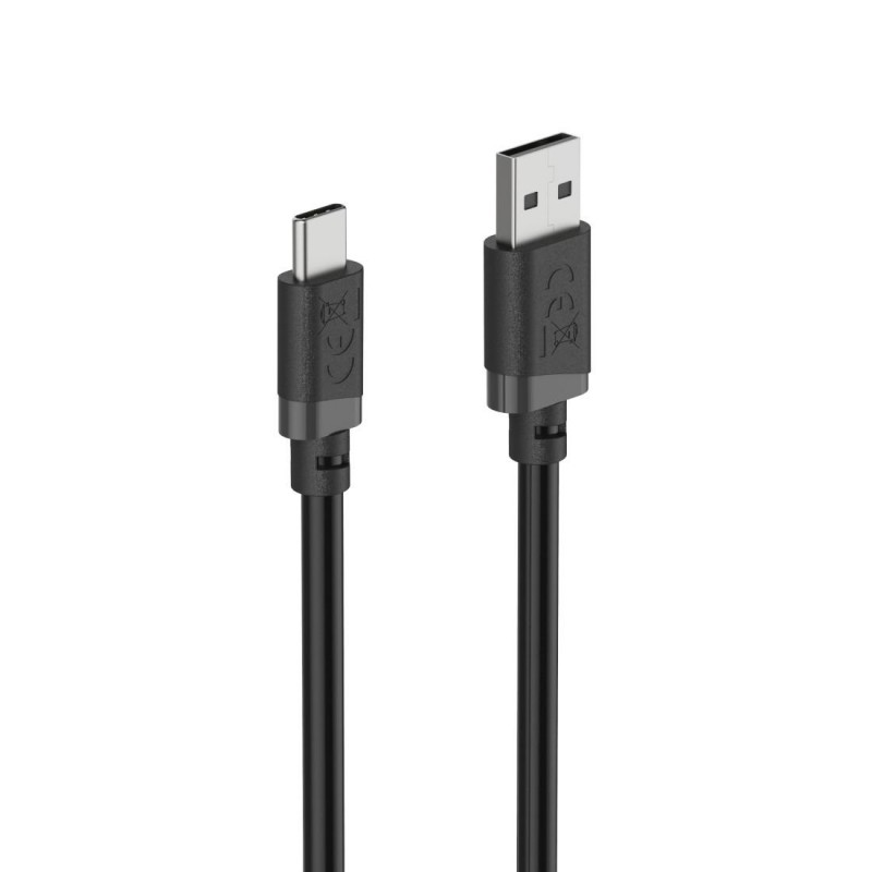 HAMA Кабел  USB-C - USB-А мъжко, 1 м, 480Мbit/ 3А,черен