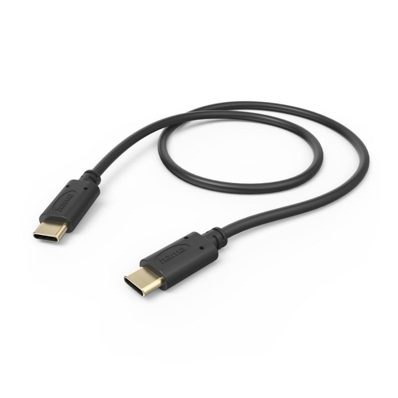HAMA Кабел за зареждане, USB-C - USB-C, 0,5 м, черен, HAMA-201706