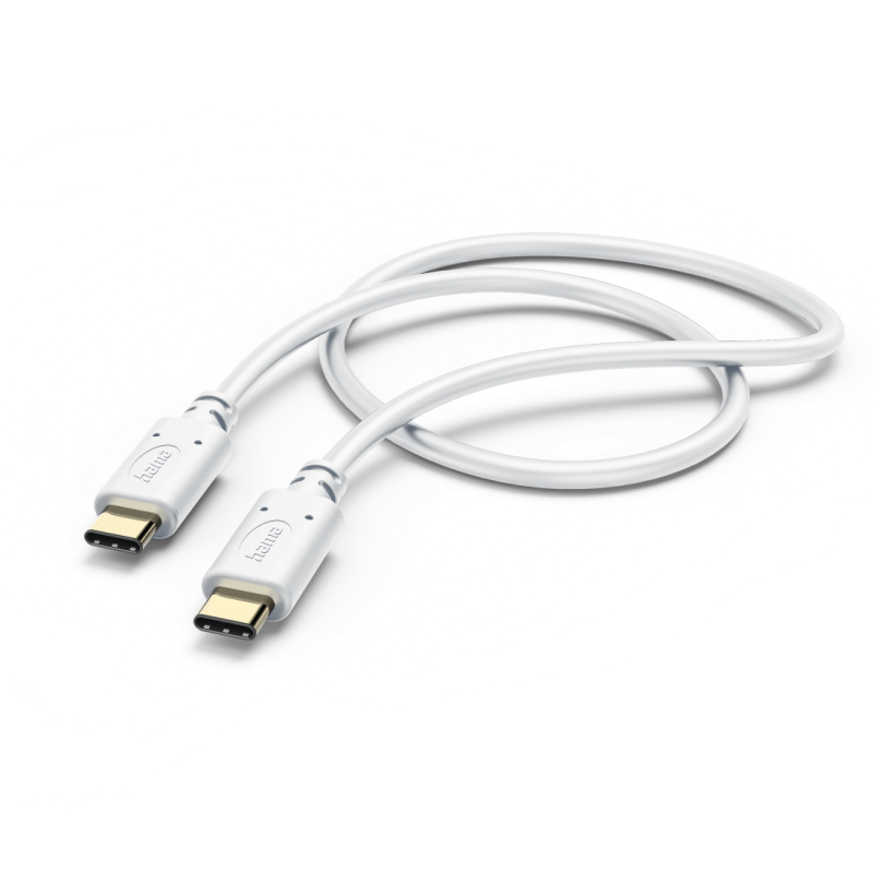 HAMA Кабел за зареждане, USB-C - USB-C, 1,5 м, бял, HAMA-201592