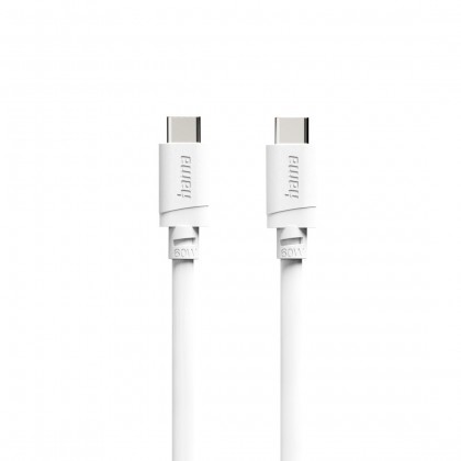 HAMA Кабел за зареждане USB-C - USB-C, 60 W, 1 m, бял