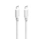 HAMA Кабел за зареждане USB-C - USB-C, 60 W, 1 m, бял