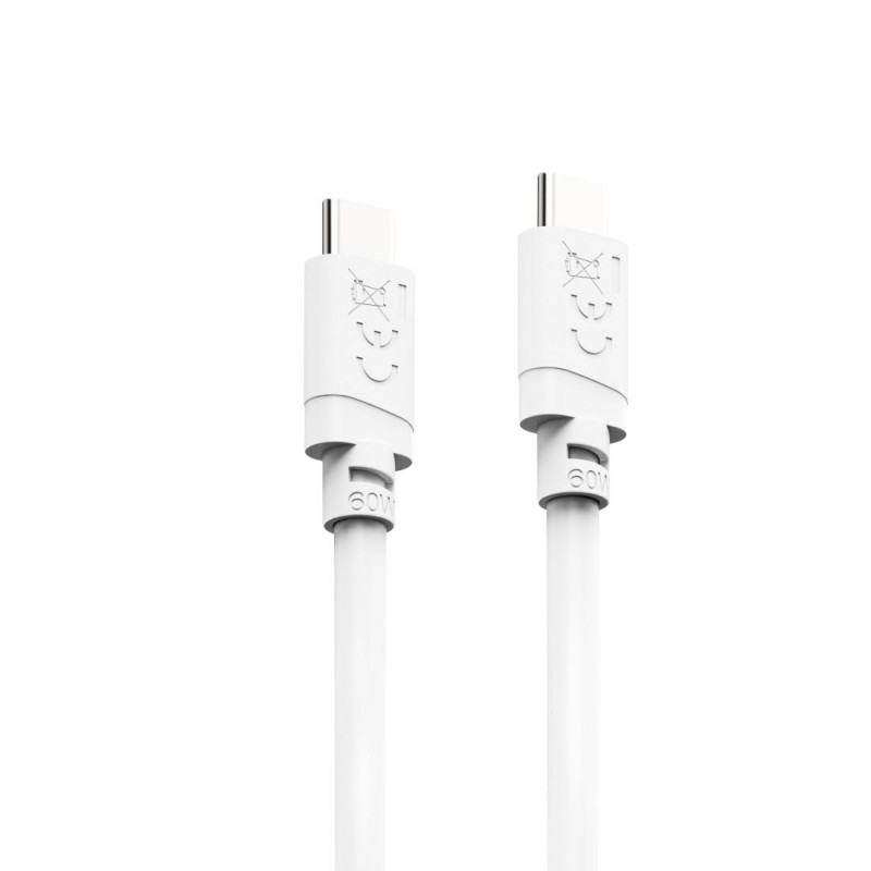 HAMA Кабел за зареждане USB-C - USB-C, 60 W, 1 m, бял