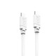 HAMA Кабел за зареждане USB-C - USB-C, 60 W, 1 m, бял