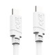 HAMA Кабел за зареждане USB-C - USB-C, 60 W, 1 m, бял