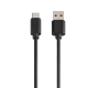 Кабел HAMA USB-C мъжко -USB 2.0 A мъжко, 0.9 м., 480Mbit/s,булк опаковка-HAMA-200907