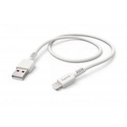 Кабел за зареждане HAMA "Eco", USB-A - Lightning, 1 м, бял