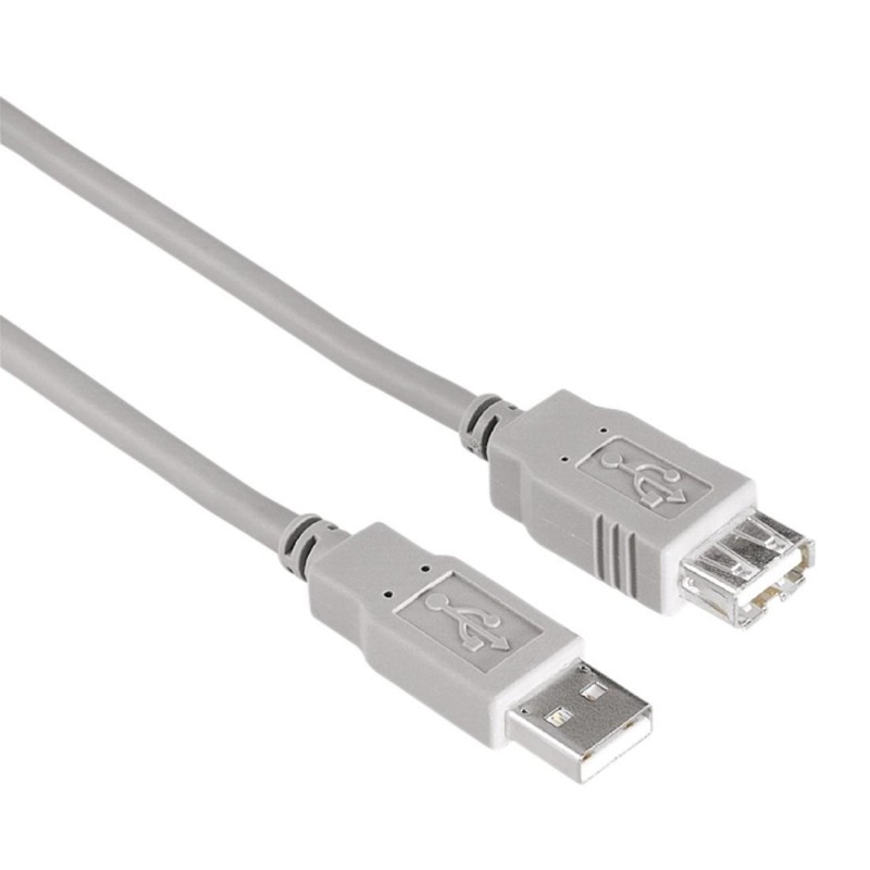Удължителен кабел HAMA 200905, USB-A женско - USB-A мъжко, 1.5 м, булк опаковка-HAMA-200905