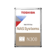 Хард диск TOSHIBA N300, 8TB, 7200rpm, 256MB, SATA 3, HDD-SATA3-8TB-WG480UZSVA