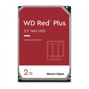 Хард диск WD Red PLUS NAS, 2TB, 5400rpm, 128MB, SATA 3