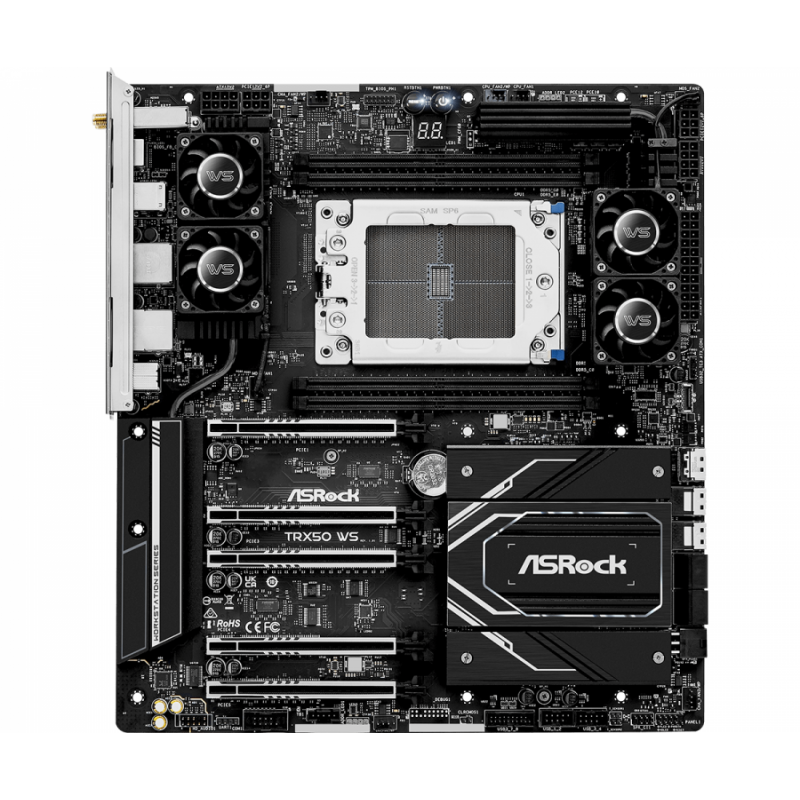 Дънна платка ASROCK TRX50 WS, Socket sTR5, ATX, 4xDDR5, ASR-MB-TRX50-WS
