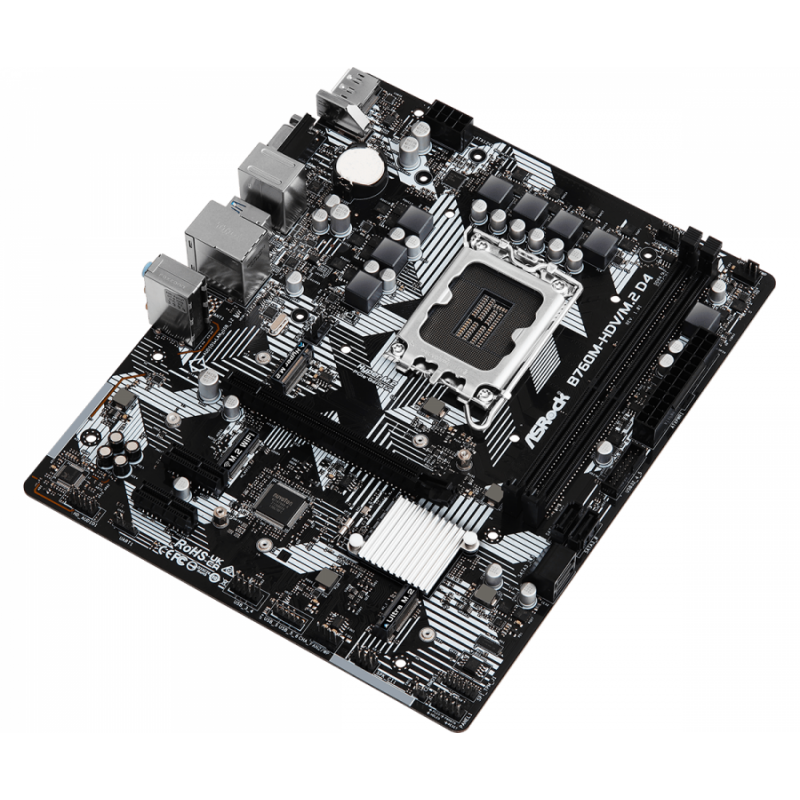 Дънна платка ASRock B760M-HDV M.2, LGA1700, DDR4, ATX, ASR-MB-B760M-HDV-M2-D4