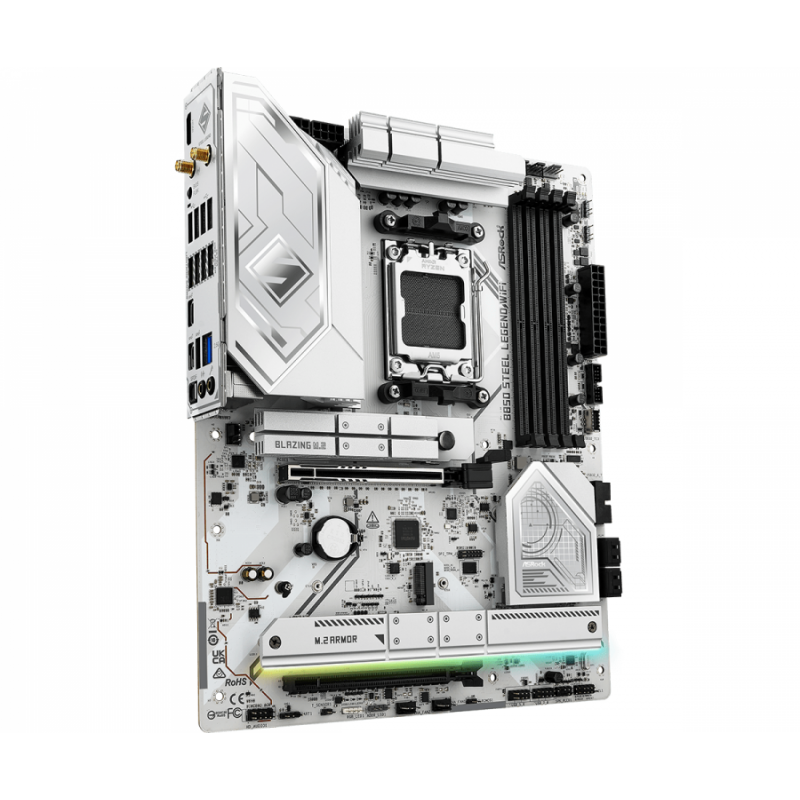 Дънна платка ASRock B850 STEEL LEGEND WIFI 7 socket AM5, ASR-MB-B850-STEEL-WIFI