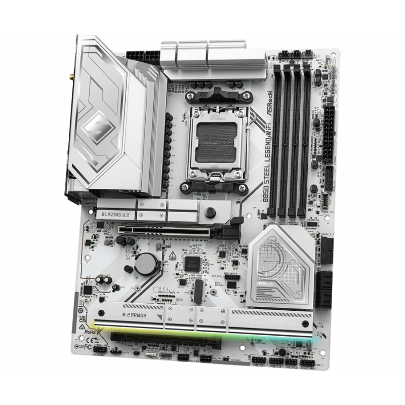 Дънна платка ASRock B850 STEEL LEGEND WIFI 7 socket AM5, ASR-MB-B850-STEEL-WIFI