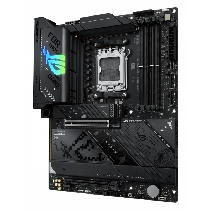 Дънна платка ASUS ROG STRIX X870-F GAMING WIFI AM5 DDR5, ASUS-MB-STRIX-X870-F-WF