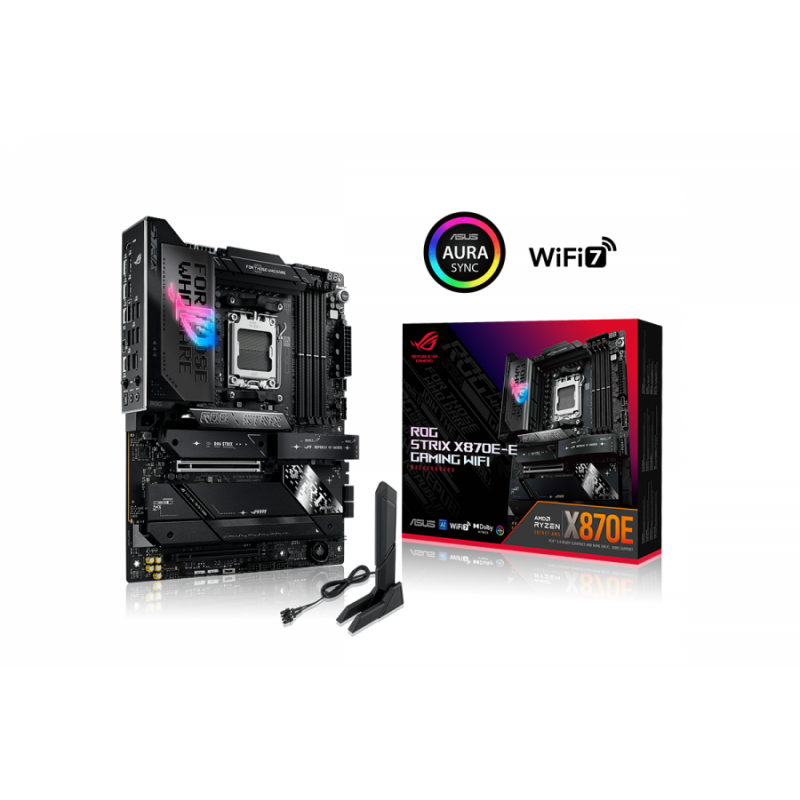 Дънна платка ASUS ROG STRIX X870E-E GAMING WIFI AM5 DDR5, ASUS-MB-STRIX-X870E-E