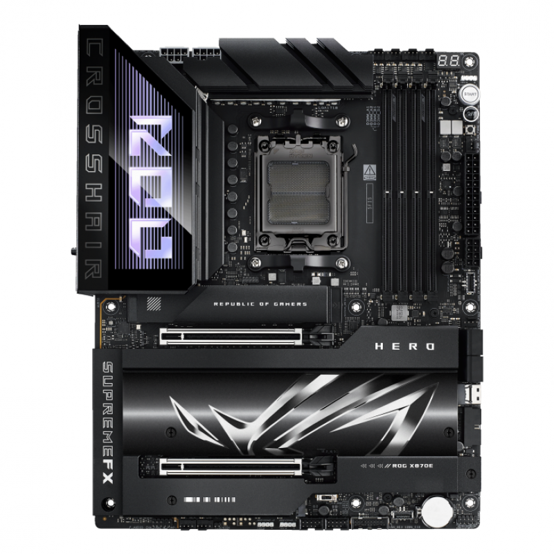 Дънна платка ASUS ROG STRIX X870E-E HERO WIFI AM5 DDR5, ASUS-MB-ROG-X870E-HERO
