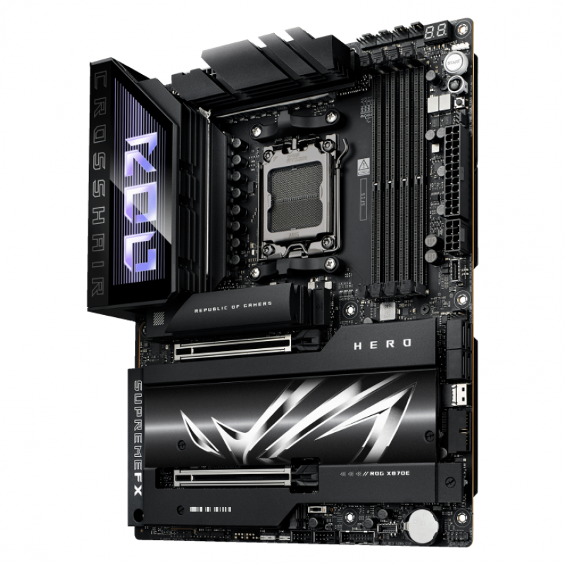 Дънна платка ASUS ROG STRIX X870E-E HERO WIFI AM5 DDR5, ASUS-MB-ROG-X870E-HERO