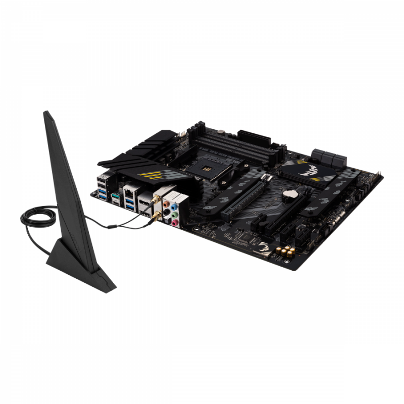 Дънна платка ASUS TUF GAMING B550-PLUS WIFI II socket AM4, 4xDDR4, Aura Sync, PCIe 4.0, ASUS-MB-TUF-B550-PLUS-WF