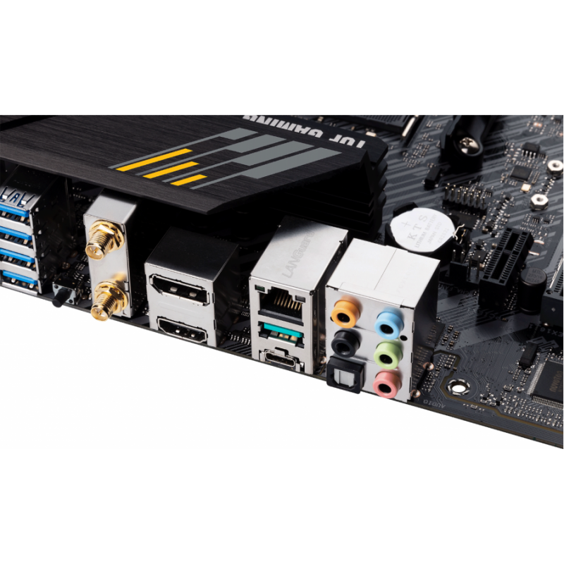 Дънна платка ASUS TUF GAMING B550M-PLUS WIFI II, AMD AM4, micro ATX, 4x DDR4, dual M.2, Wi-Fi 6, PCIe 4.0, Aura Sync RGB