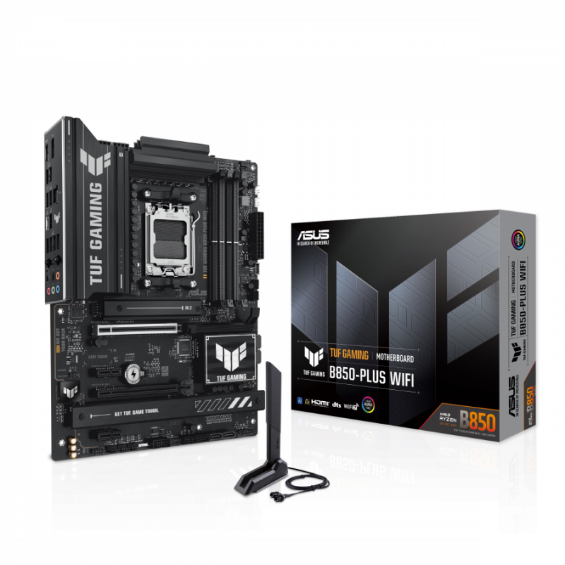 Дънна платка ASUS TUF GAMING B850-PLUS WIFI 7 socket AM5, ASUS-MB-TUF-B850-PLUS-WF