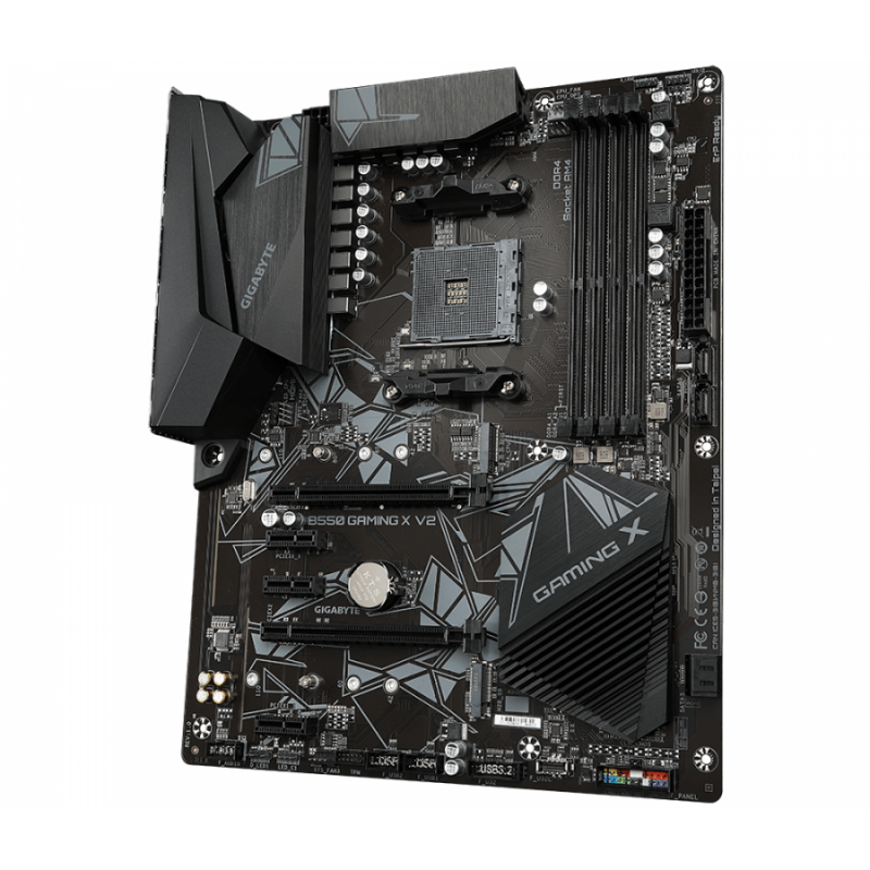 Дънна платка GIGABYTE B550 GAMING X V2 Socket AM4, 4 x DDR4, RGB Fusion, (rev. 1.0)-GA-MB-B550-GAMING-X-V2